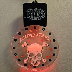 Universal Studios Halloween Horror Nights Deathly Afraid Lanyard *USED*